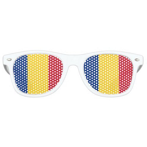 Romania Flag Romanian Patriotic Retro Sunglasses