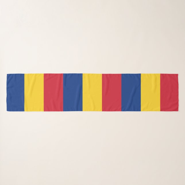 Romania Flag Scarf (Front (Horizontal))