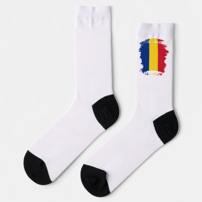 Romania flag socks (Left)