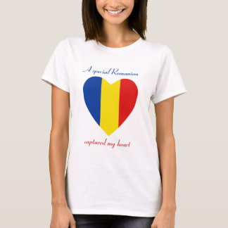 Romania Flag Sweetheart T-Shirt