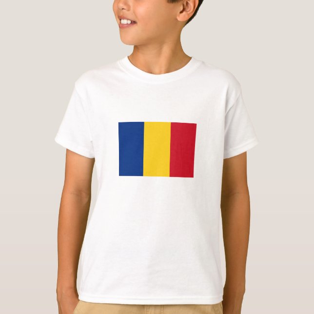 Romania Flag T-Shirt (Front)