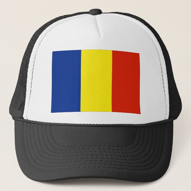 Romania flag trucker hat (Front)