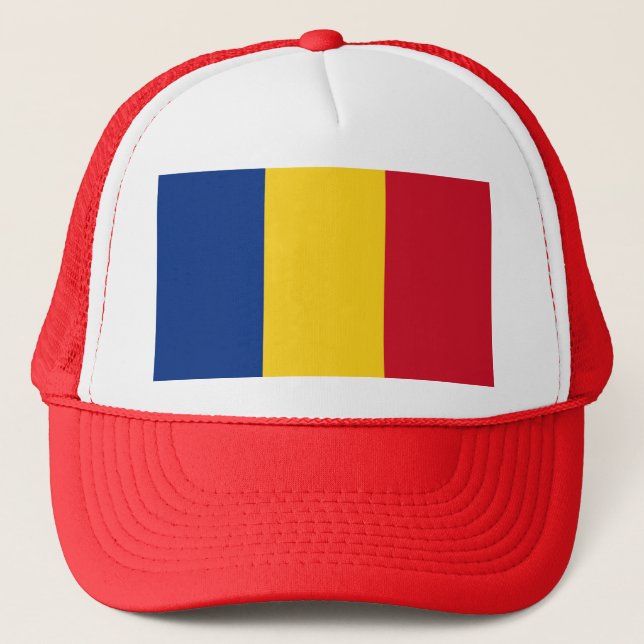 Romania Flag Trucker Hat (Front)