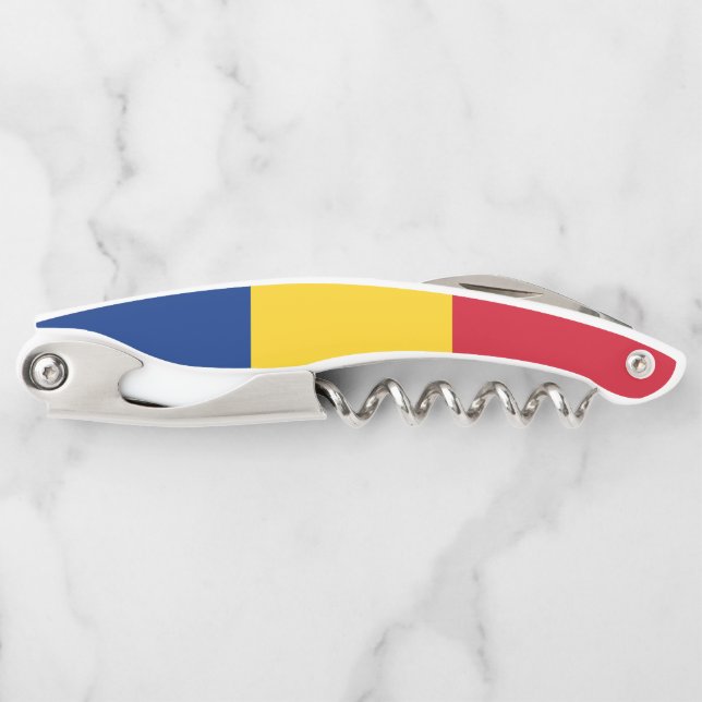 Romania flag waiter's corkscrew (Front)