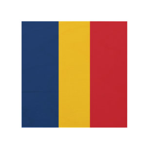 Romania flag wood wall art