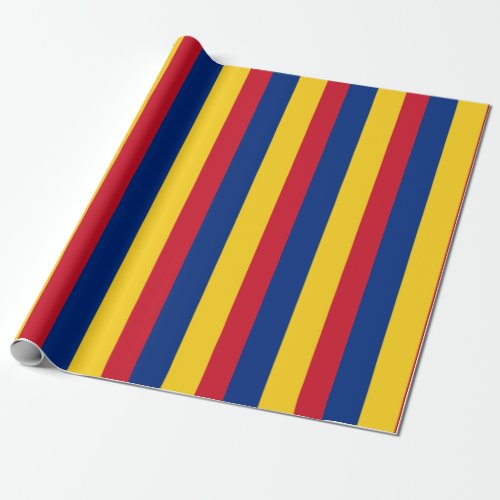 Romania Flag Wrapping Paper