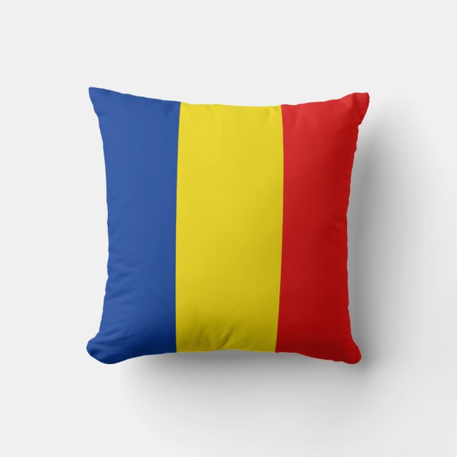 Romania Flag x Flag Pillow (Front)
