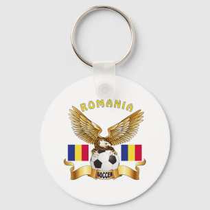 Romania Football Designs Keychain