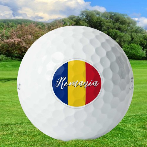 Romania Golf Balls Flag Golfers  Patriots Golf Balls