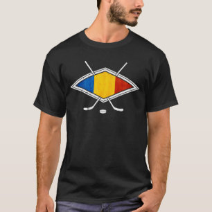 Romania Ice Hockey T-Shirt with Back Print