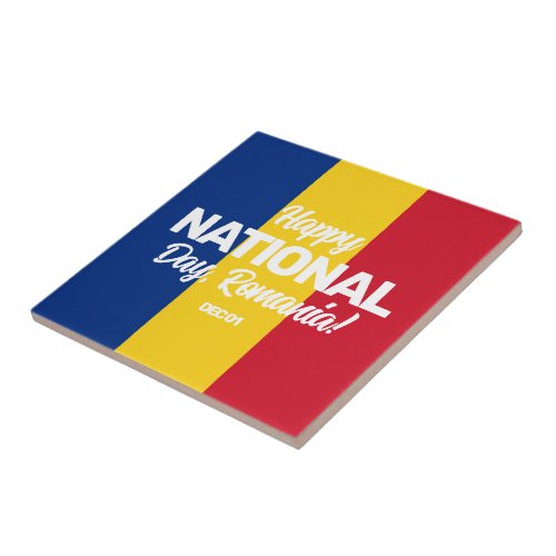 Romania Independence Day Romanian National Flag Ceramic Tile