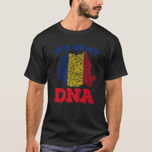 ROMANIA, It's In My DNA, Proud Romanians Flag Fing T-Shirt