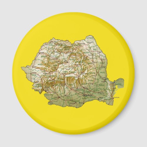 Romania Map Magnet