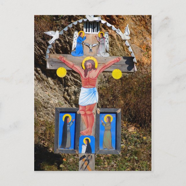 Romania, Moldova, Wayside calvary shrine Postcard (Front)