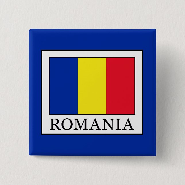 Romania Pinback Button (Front)