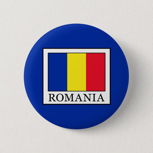 Romania Pinback Button (Front)
