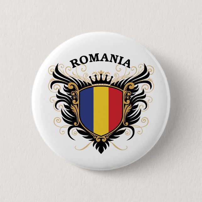 Romania Pinback Button (Front)