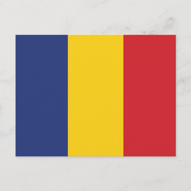Romania Plain Flag Postcard (Front)