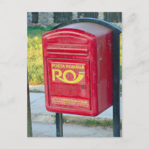 Romania, Post box Postcard