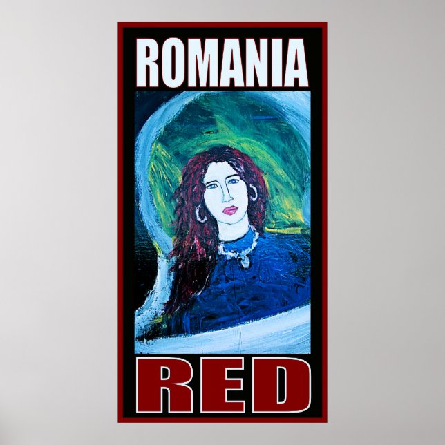 ROMANIA RED POSTER (Front)