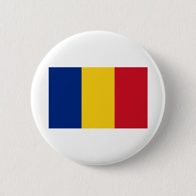 România - Romania Flag Button (Front)