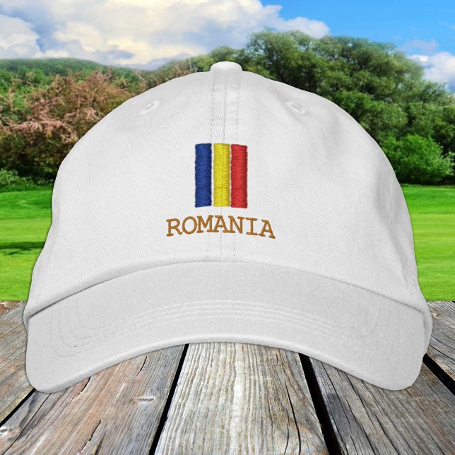 Romania & Romanian Flag fashion / Patriots Embroidered Baseball Cap (Creator Uploaded)