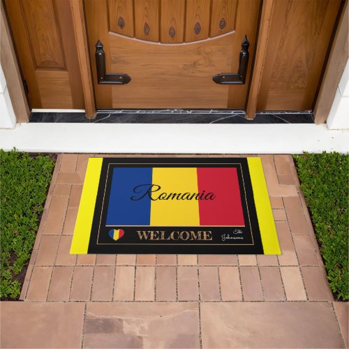 Romania  Romanian Flag house mats sports Welcome