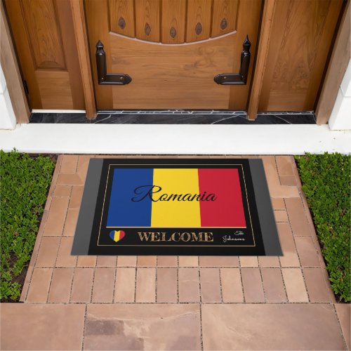 Romania  Romanian Flag house mats sports Welcome