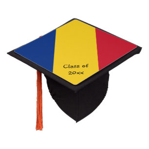 Romania & Romanian Flag - Students /University Graduation Cap Topper