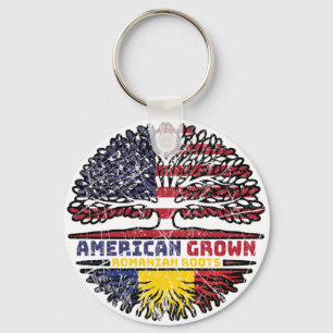 Romania Romanian US American USA United States Keychain
