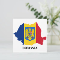 Romania Silhouette, labeled,