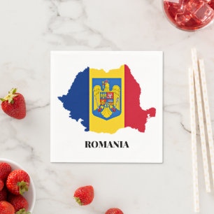 Romania Silhouette, labeled, Napkins