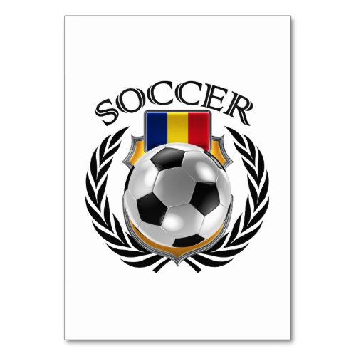 Romania Soccer 2016 Fan Gear Table Number
