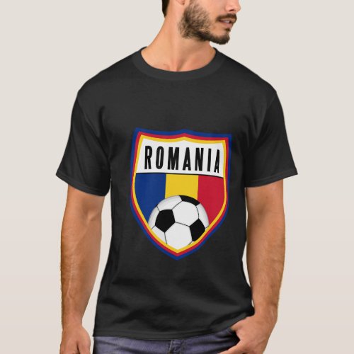 Romania Soccer Jersey Romanian Flag T_Shirt