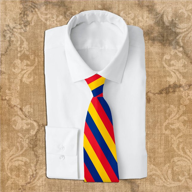 Romania Ties, fashion Romanian Flag business Neck Tie (Creator Uploaded)