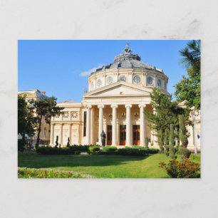 Romanian Athenaeum in Bucharest, Romania Postcard