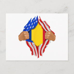 Romanian Blood Inside Me T-Shirt  Romania Flag Postcard
