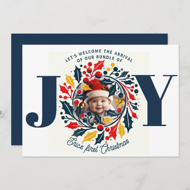 Romanian Bundle of JOY Holiday Card (Front/Back)