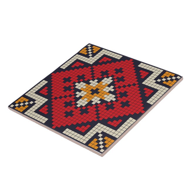 Romanian  ceramic tile (Side)