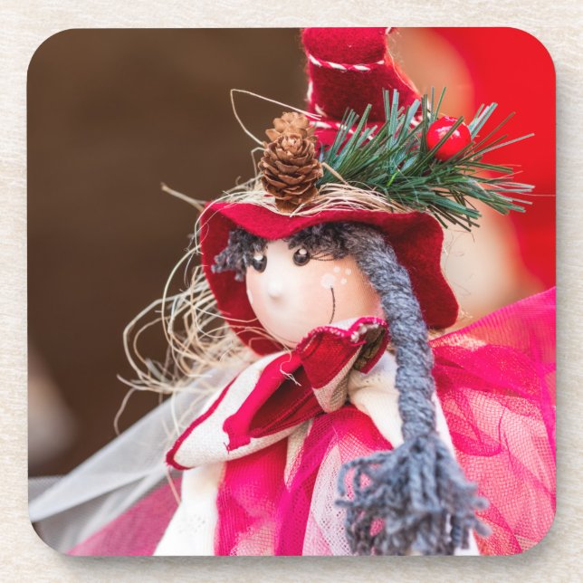 Romanian Christmas Beverage Coaster (Front)