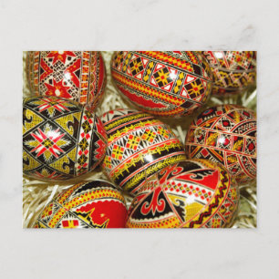 Romanian Easter Eggs Holiday Postcard