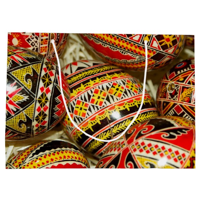 Romanian Easter Eggs Large Gift Bag (Back)