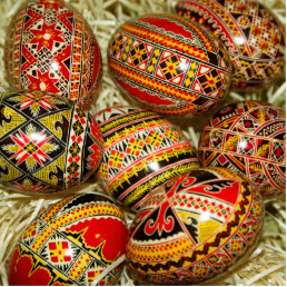 Romanian Easter Eggs Statuette