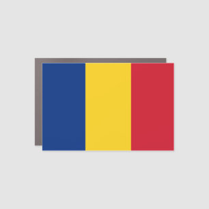 Romanian flag car magnet