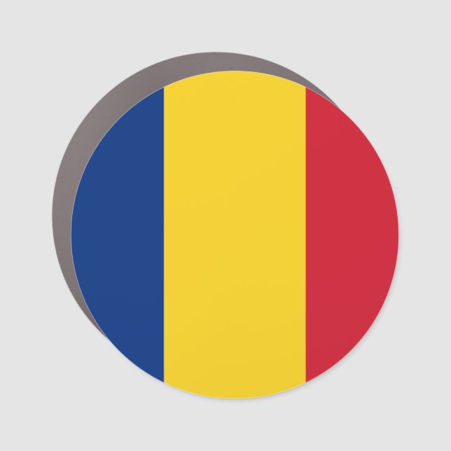 Romanian flag Car Magnet (Front)