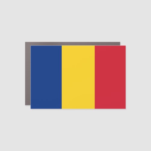 Romanian flag car magnet