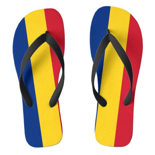 Romanian flag flip flops