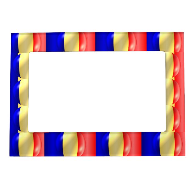 Romanian Flag Magnetic Picture Frame (Front)
