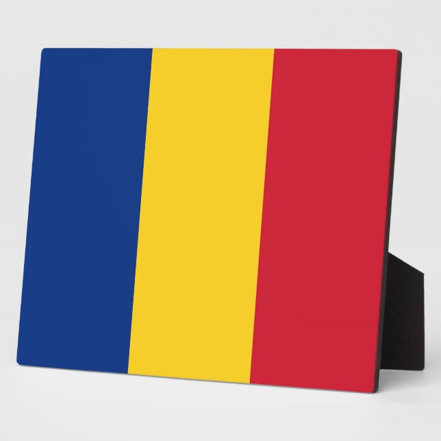 Romanian Flag Plaque (Side)