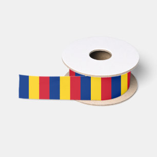 Romanian Flag Ribbon, Romania holiday/sports Satin Ribbon